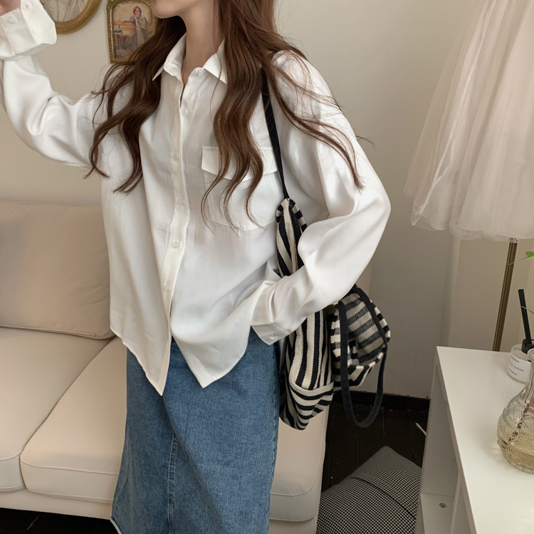 Áo Sơ Mi Nữ Tay Dài Phong Cách Hàn Quốc Thanh Lịch | BigBuy360 - bigbuy360.vn