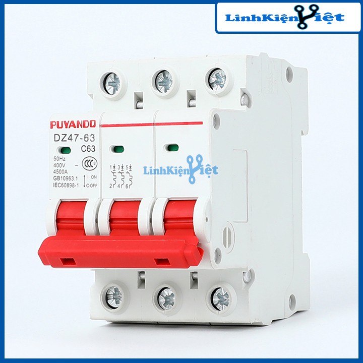 Aptomat Tép Công Tắc Cầu Dao Mini Chống Rò Rỉ Dz47-63