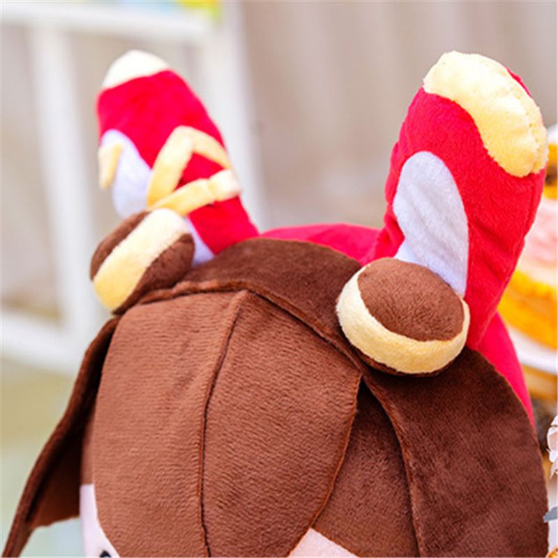 【New】40cm Genshin Impact Baron Bunny Amber Rabbit Plush Doll Stuffed Toys Cosplay Props