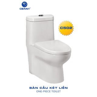 Bàn cầu 1 khối Ceravi C502