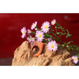 nhẫn nam gỗ sưa đỏ (nhiều mẫu)