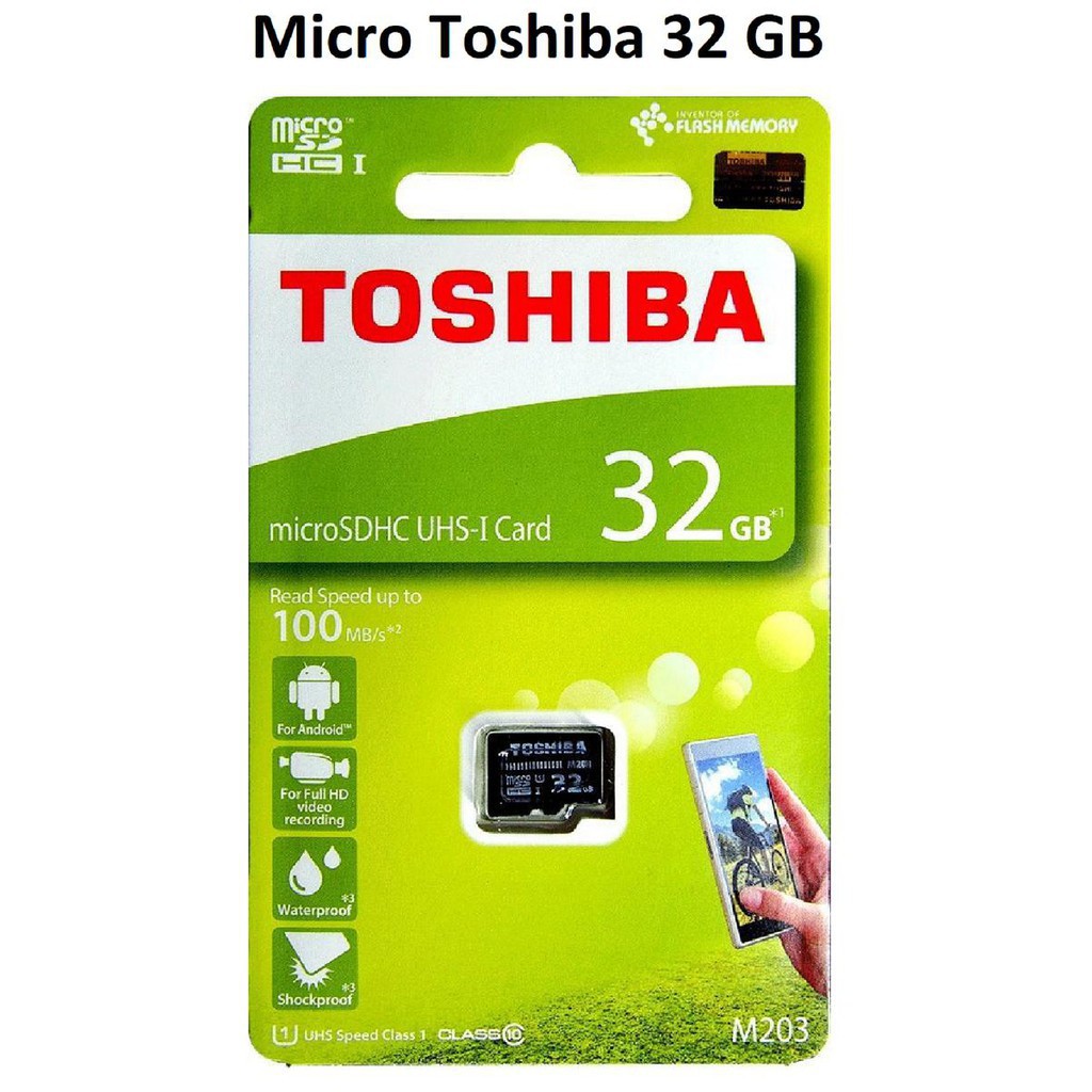 Thẻ nhớ MicroSDHC Toshiba M203 UHS-I U1 32GB 100MB/s (Đen) 