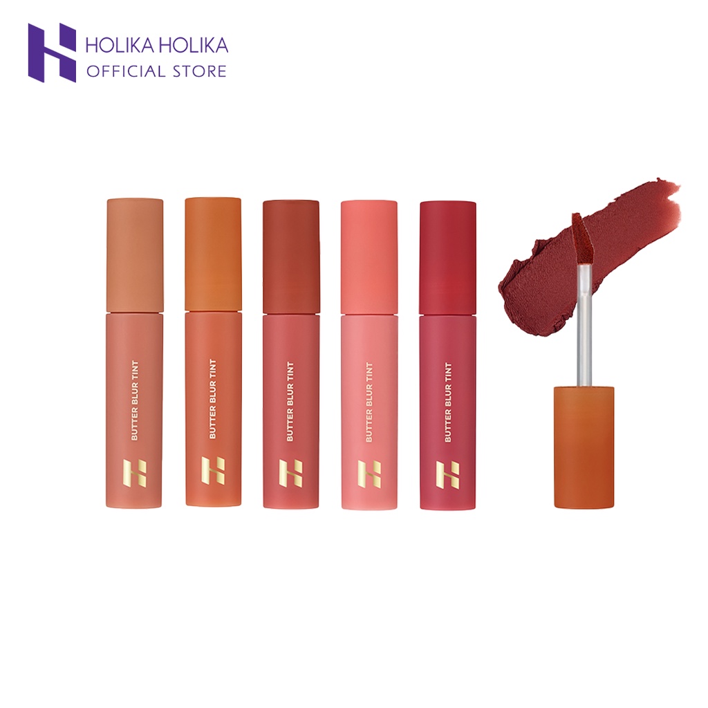 Son kem lì mờ vân môi HOLIKA HOLIKA BUTTER BLUR TINT 4g