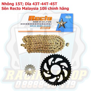 Nsd / nhông sên dĩa recto 9li sên vàng recto 10li chính hãng cho winner - winner x - gtr - sonic