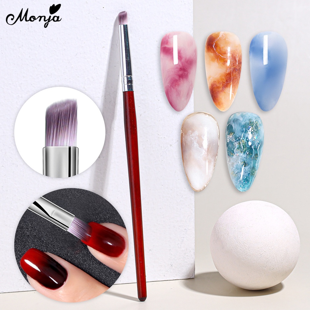 Monja Cọ Cán Gỗ Sơn Móng Tay Chuyên Dụng