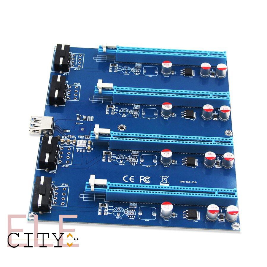 Card Chuyển Đổi Pci-E 1x Sang 4 Pci Express 16x