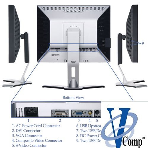 Màn hình rẻ - Màn hình Dell 2007FP vuông 20.1 Inch Ultrasharp 1600×1200,chuyên Đồ Họa