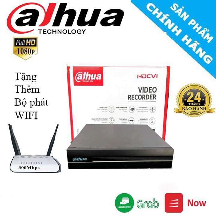 Đầu ghi camera 4 kênh Dahua XVR 1B04 hỗ trợ 4 kênh HDCVI/TVI/AHD giành cho Camera - BẢO HÀNH 24 THÁNG