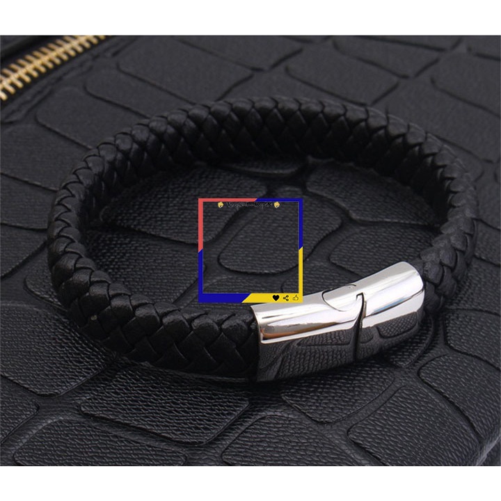 Vòng tay nam dạ xịn khóa gài vip thể hiện đẳng cấp phái mạnh