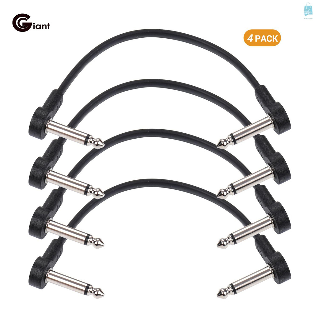 Set 4 Dây Cáp Nối Bàn Đạp Đàn Guitar Vs Gogiant Ac-8 6 Inch Sang 1 / 4 Inch