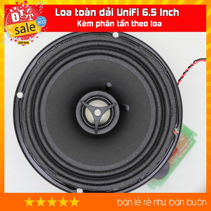 Loa toàn dải UniFi 6.5 Inch - Kèm bộ phân tần zin theo loa, có thể làm loa âm tường, âm