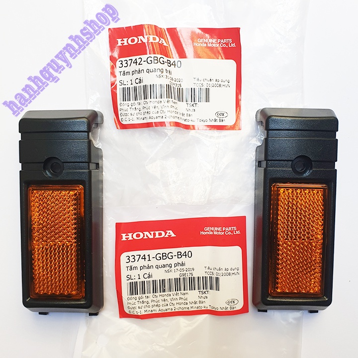 Tấm Phản Quang Trái Phải Gắn Càng Trước Xe Dream Chính Hãng Honda