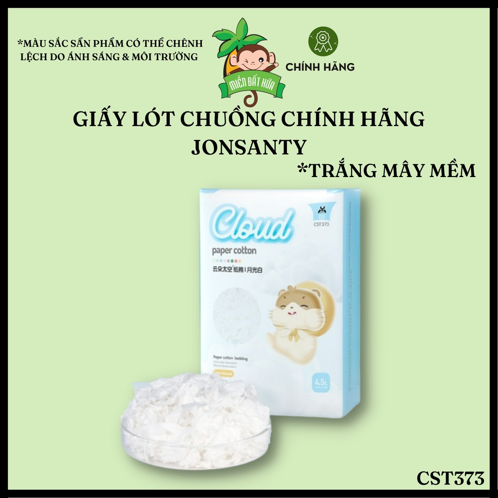 Lót chuồng Hamster - Giấy bông chính hãng Jonsanty đủ mùi 527 gram cho hamster