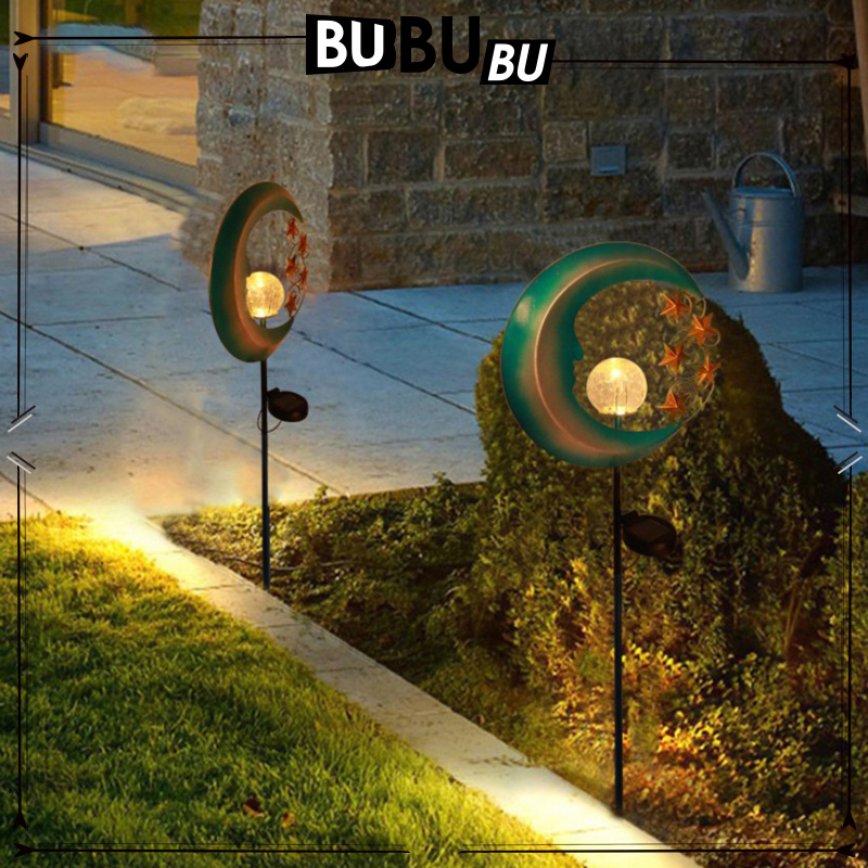 [ROOBON]Landscape Crescent Stake Solar Power Garden Light Lamp Solar Stick Lights