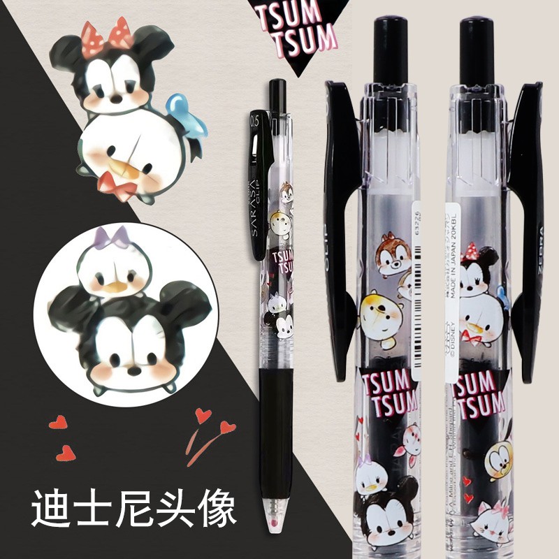 1 Bút Mực Gel Họa Tiết Nàng Tiên Cá / Chuột Mickey / Công Chúa Disney / Nàng Tiên Cá / Disney Dễ Thương