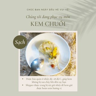 Kem Chuối Nước Cốt Dừa