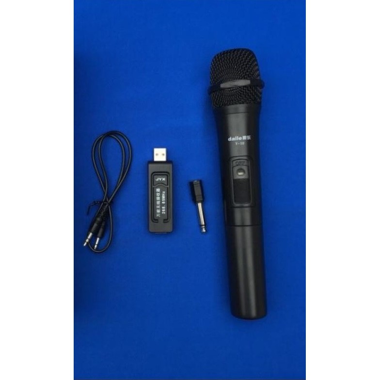 Sale [P2009] Mic karaoke không dây gắn loa kéo P8x, loa bluetooth, amply, âm thanh hút to IR17 Loại Tốt