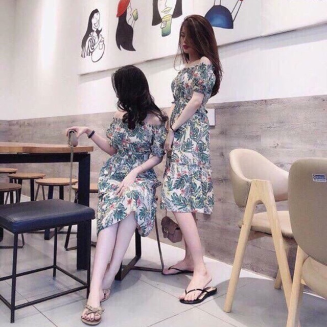 Váy hoa lá đuôi cá