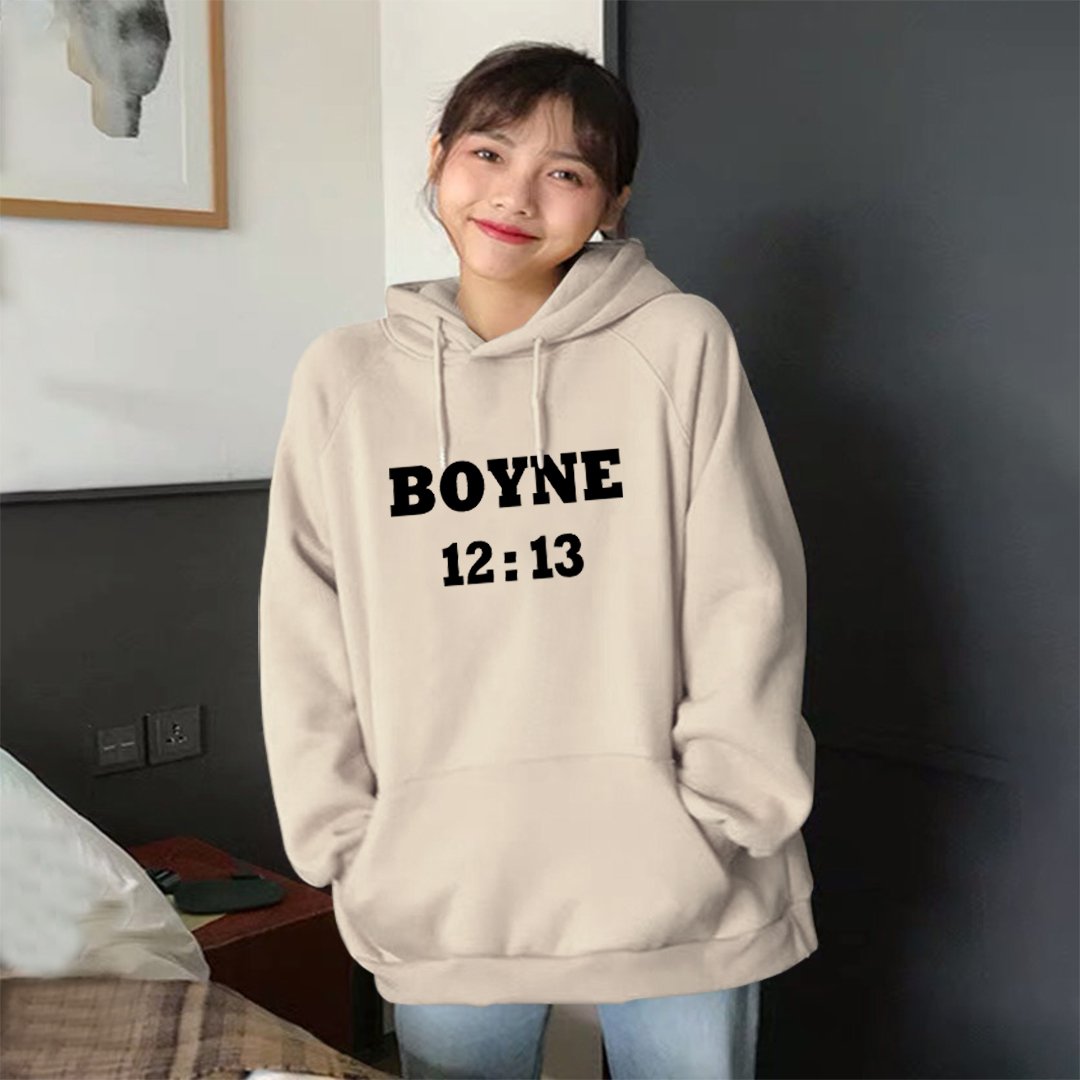 [Mã QUANAP giảm 15k đơn 200k] Áo Khoác Nỉ Hoodie In Boyne