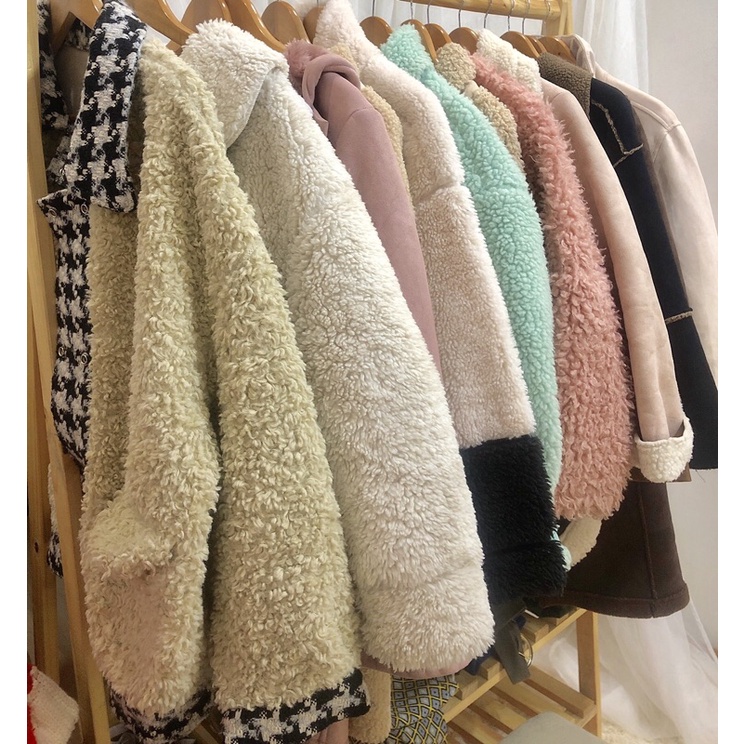 Áo khoác lông cừu chốt trên livestream