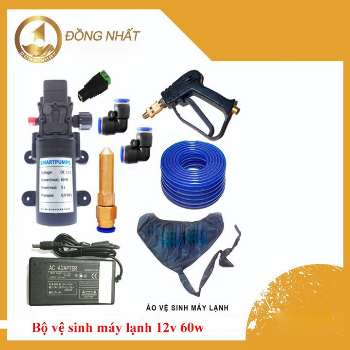 [SALE SALE]Bộ xịt rửa vệ sinh máy lạnh 12V 60W – Option 1,bơm nước mini, bơm nước tưới cây,bơm nước rửa xe, bơm nước tăn