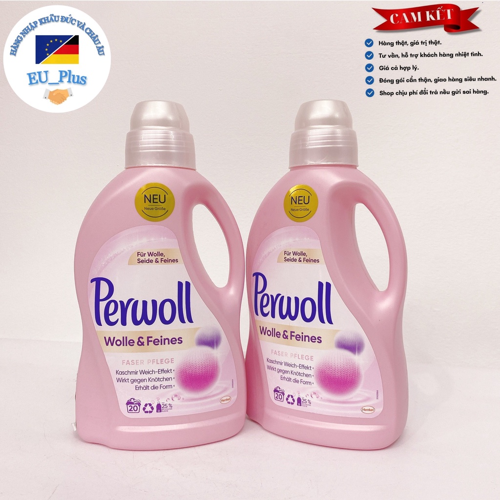 Nước Giặt Đồ Tối Màu Perwoll Renew 3d Black 1.44 Lít - Đức