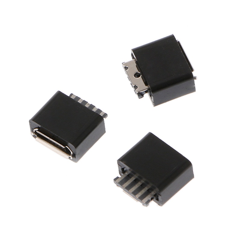 Bộ 10 Đầu Nối Micro Usb 5 Pin Diy Tiện Dụng Ốp