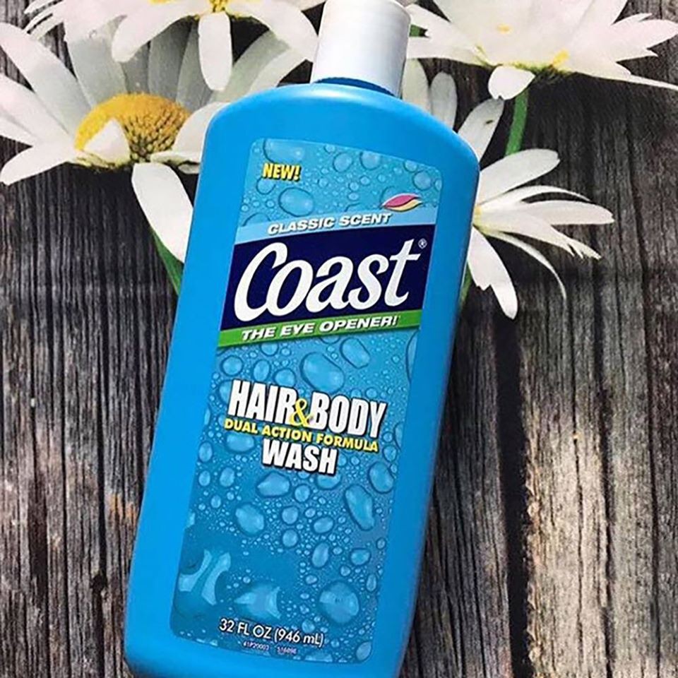 Tắm Gội Coast Hair & Body Wash Mỹ 946ml