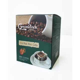 [Thử là ghiền] Cà Phê Phin Giấy Cao Cấp Greenlands - Greenlands Drip Cofffee 10 gói x 12 gam ベトナムのコーヒー
