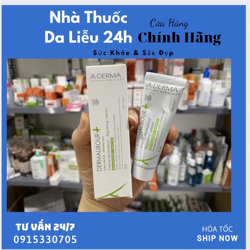 Kem làm dịu da, kháng khuẩn cho da nhạy cảm, dễ kích ứng Aderma Dermalibour + Crème 50ml