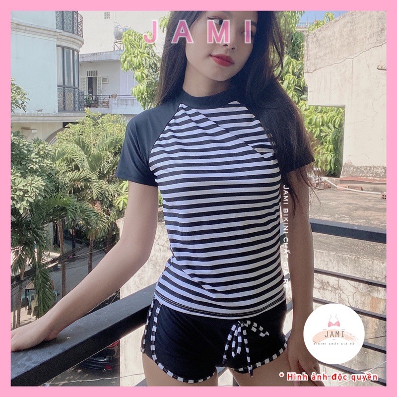 ĐỒ BƠI NỮ QUẦN ĐÙI TAY NGẮN KÍN ĐÁO ĐI BIỂN ĐI HỌC BƠI CAO CẤP JAMI - ATD67 | BigBuy360 - bigbuy360.vn