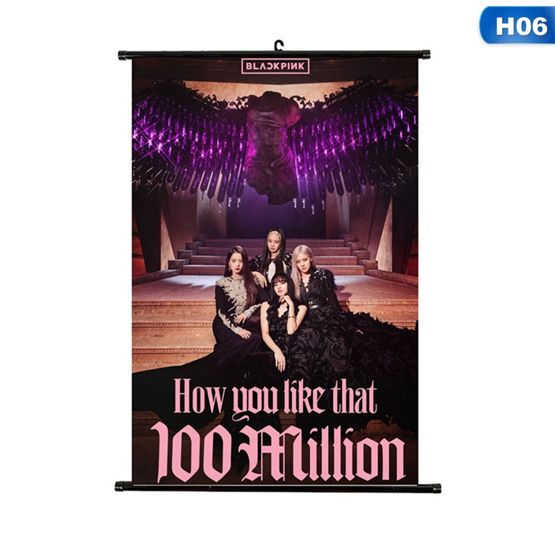 Hit upon Kpop Blackpink How You Like That  Poster Stickers New Album Lisa Rose Jennie Jisoo Hang Poster 21*30cm