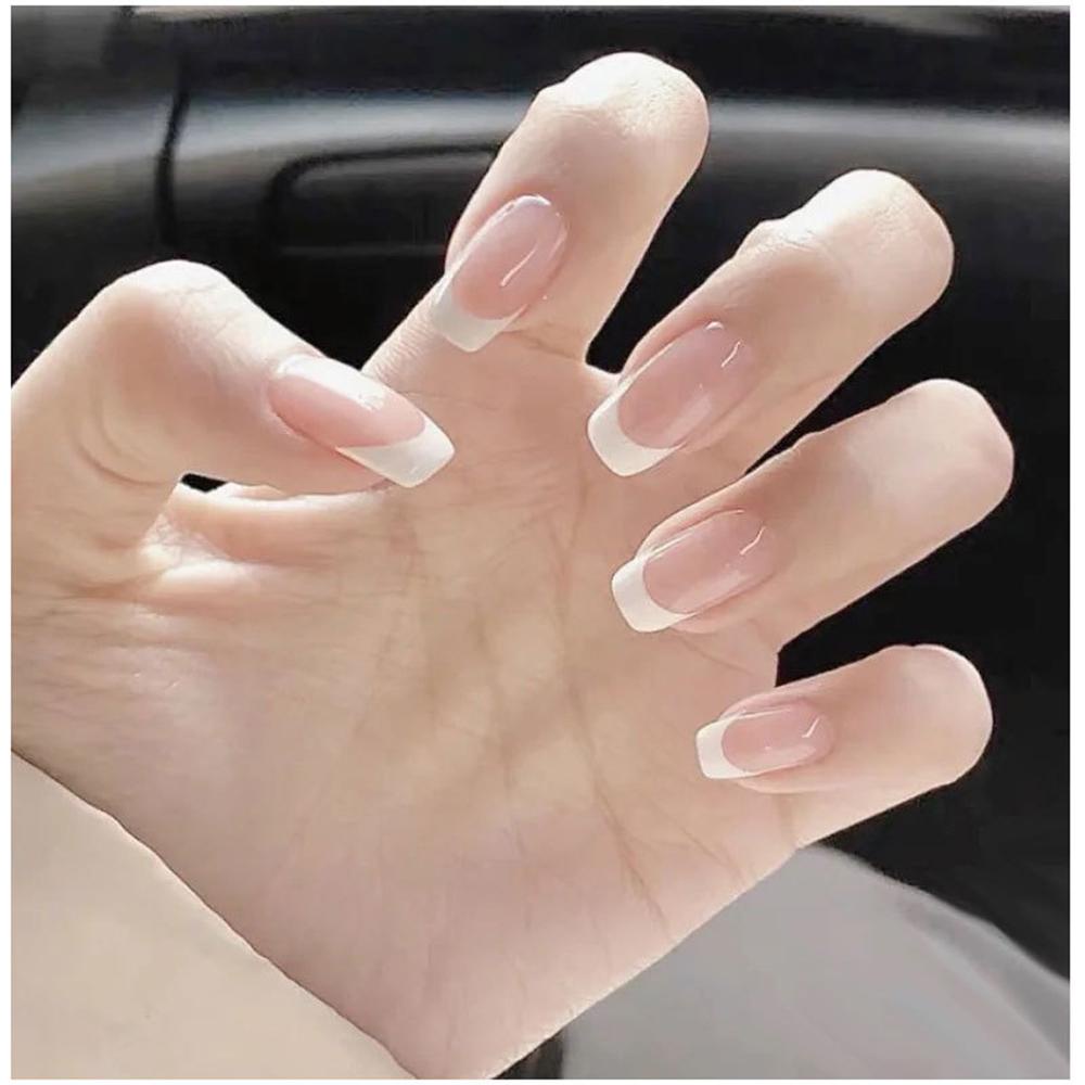 Bộ Dụng Cụ Cắt Móng Tay Hình Mặt Cười Kiểu Pháp Màu Hồng Trắng|Vòng Đeo Tay Nhiều Màu Sắc Dễ Thương Xinh Xắn