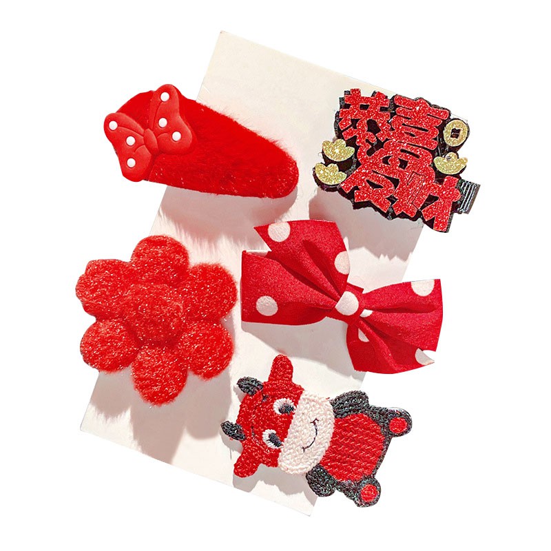 Set 8 kẹp tóc dễ thương dành cho bé gái