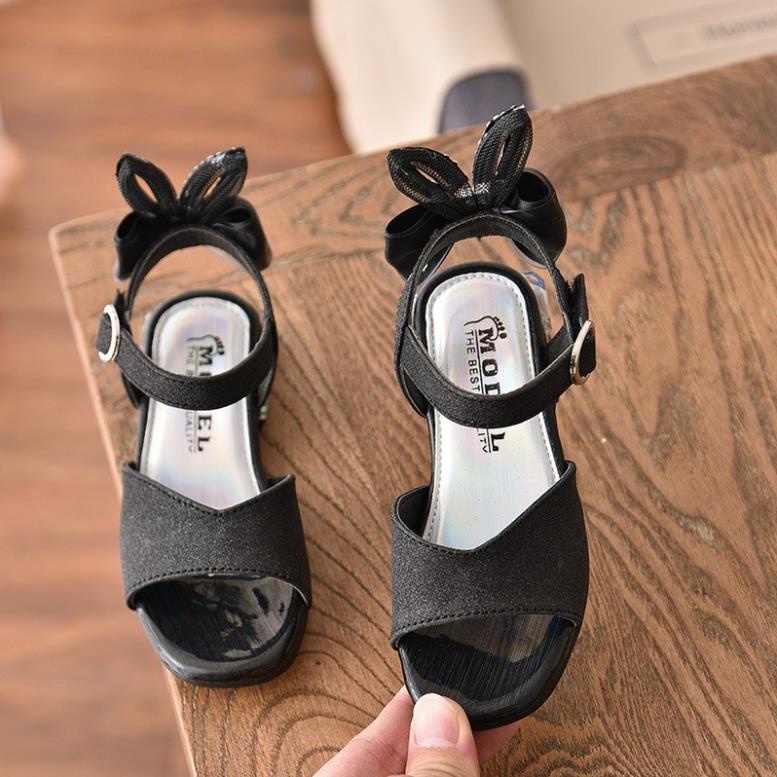 Dép sandal bé gái da mềm êm chân phong cách Hàn Quốc size to 30-37 hàng cao cấp