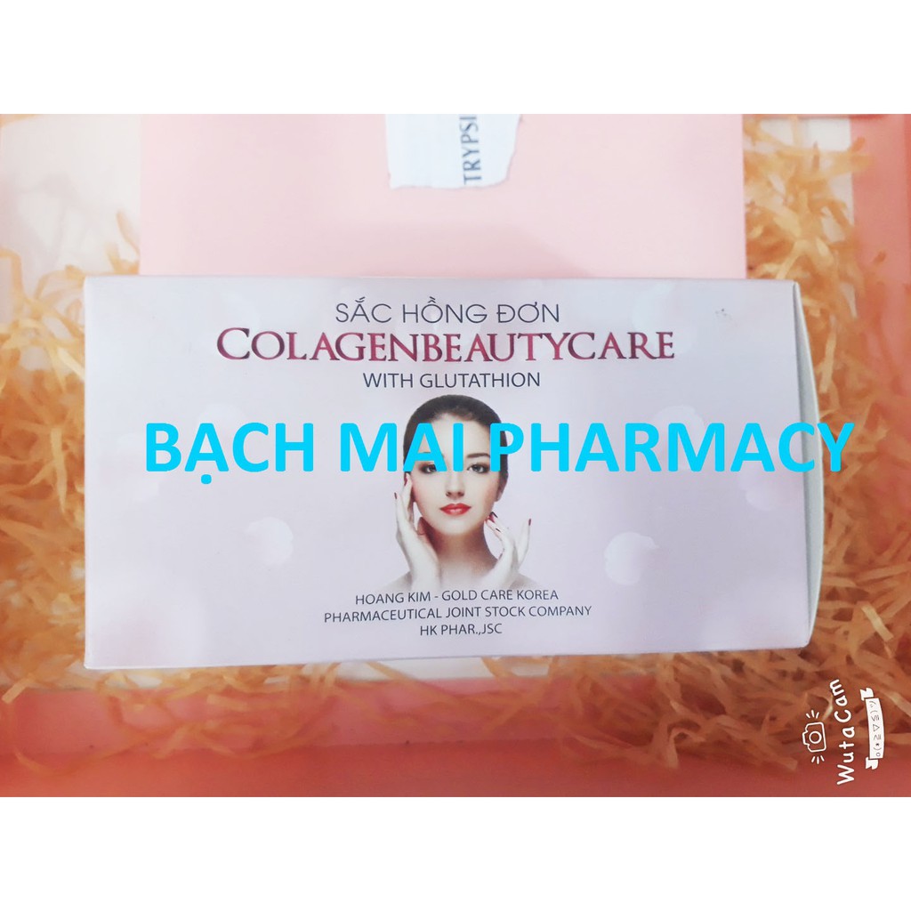 (CHÍNH HÃNG) Viên uống SẮC HỒNG ĐƠN ColagenBeautyCare hỗ trợ hạn chế lão hóa da, sạm da, nám da, nhăn da và làm đẹp da | BigBuy360 - bigbuy360.vn