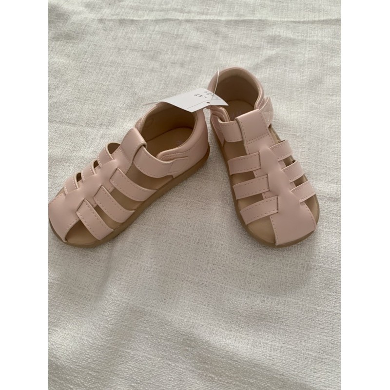 Sandals HM hồng cho bé gái size uk7 - 24