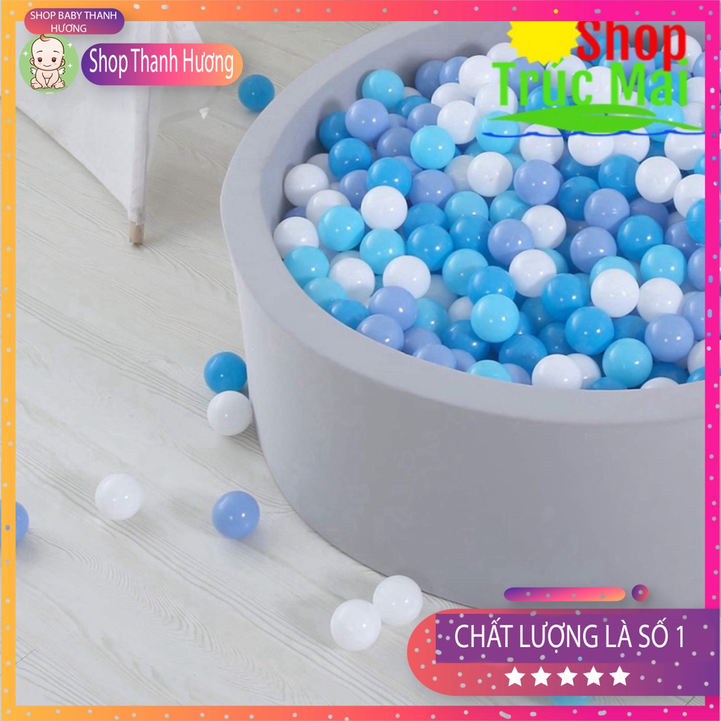 100 bóng nhựa loại đẹp CÓ VIDEO SIÊU CĂNG Banh khu vui chơi an toàn cho trẻ màu pastel