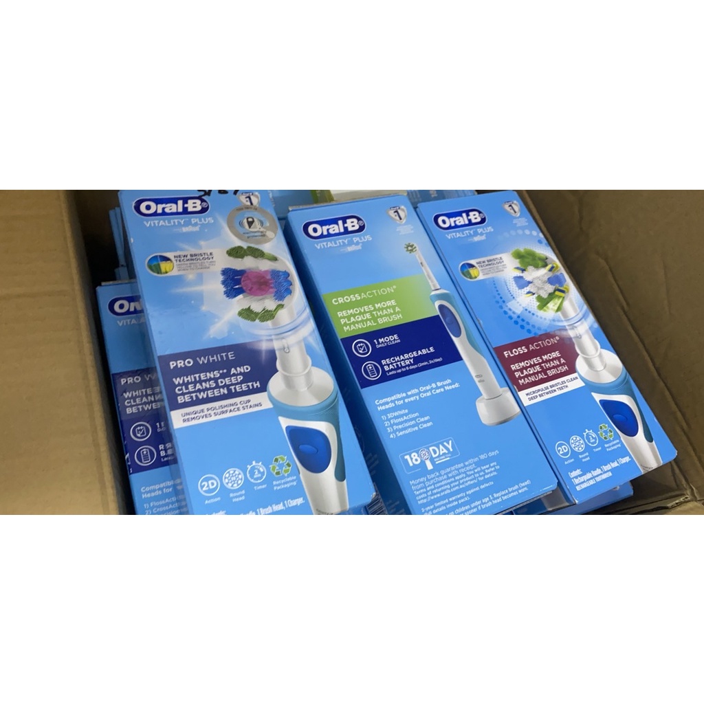 Bàn chải điện oral b mẫu mới vitality plus chính hãng úc