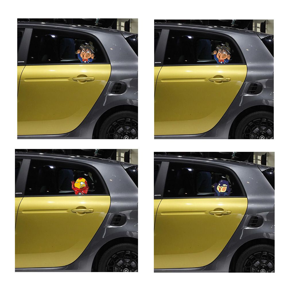 Miếng dán trang trí xe hơi hình nhân vật hoạt hình vui nhộn