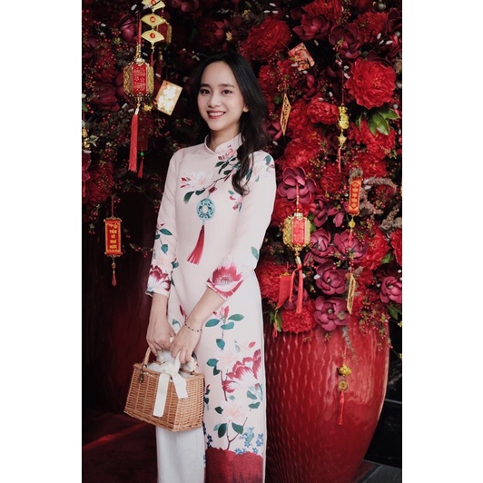 Thanh lý áo dài Hà Cúc size S new 97%