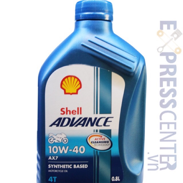 Nhớt Shell Advance Ax7 số 800ml 10w40