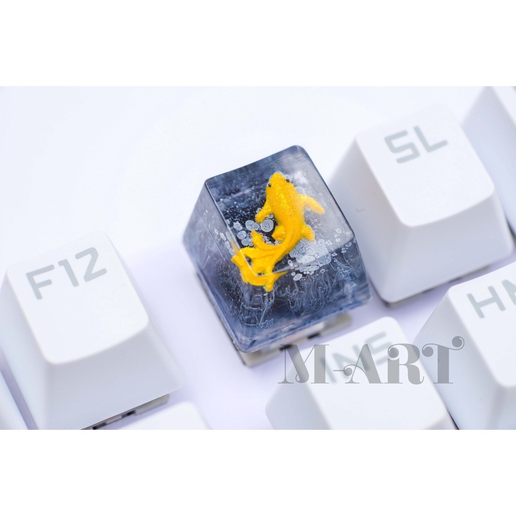 Keycap - Nút Bàn Phím Gaming - Nút Bàn Phím Cơ Cá Koi Yamabiki Ogon  - KC006