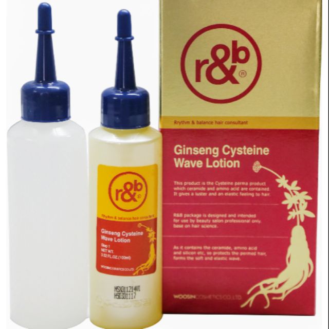 Thuốc Uốn Tóc Thảo Dược Nhân Sâm R&B Ginseng Cysteine Wave Lotion