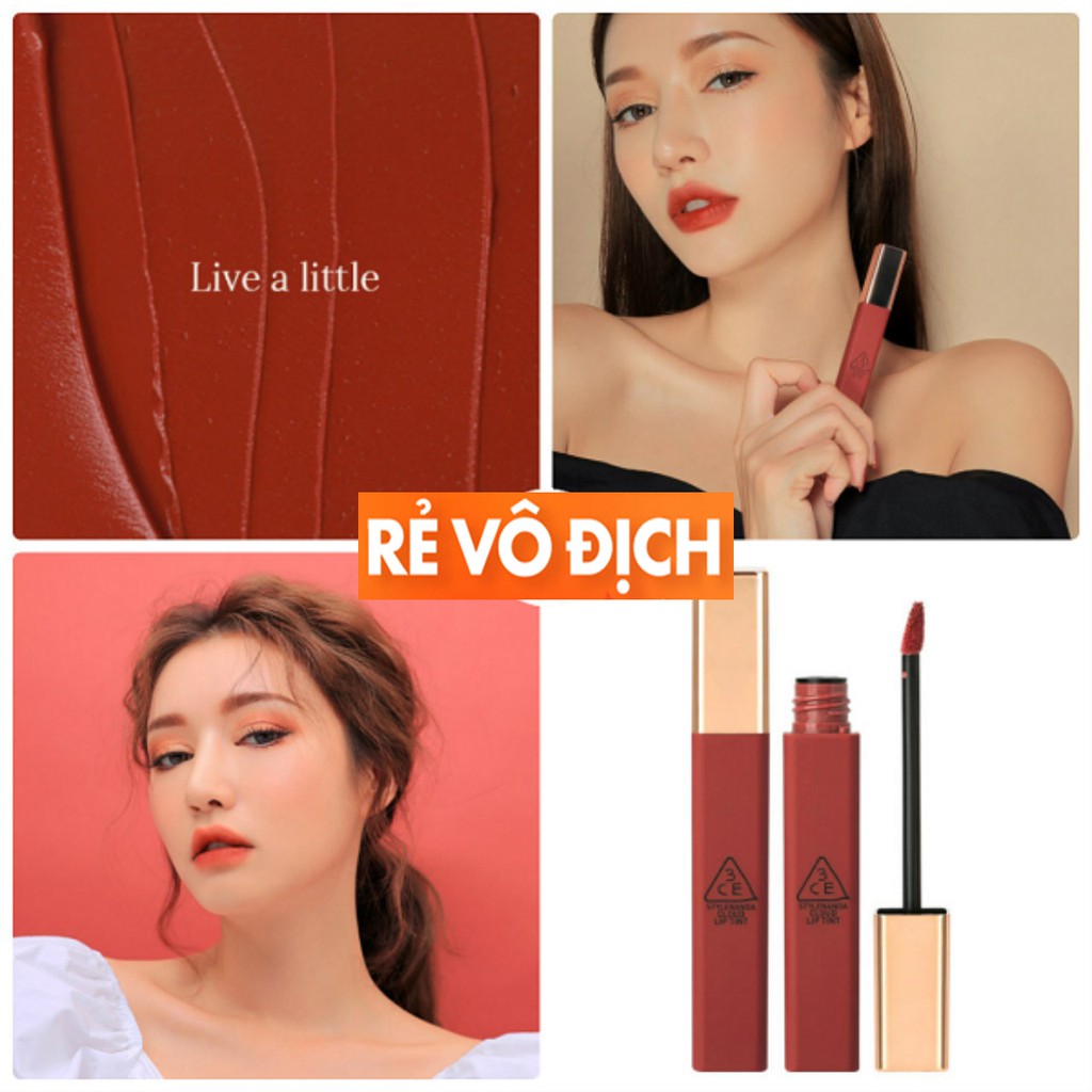 Son Kem Lì 3CE Cloud Lip Tint Nắp Vuông ? Needful ? Peach tease ? Macaron red