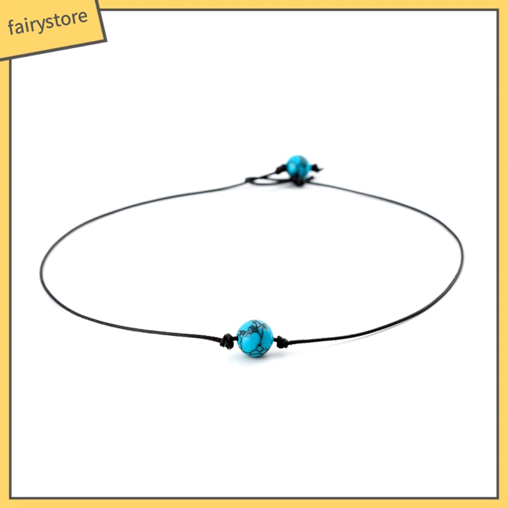 Vòng cổ choker nữ xỏ ngọc trai giả đơn giản thời trang