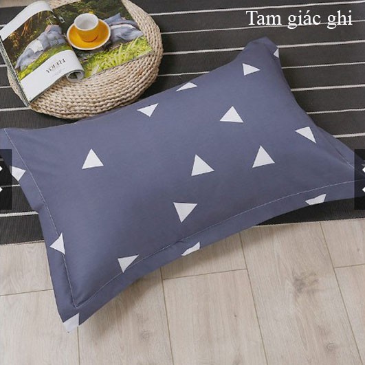 Vỏ gối nằm Cotton poly mẫu Cúc Vàng