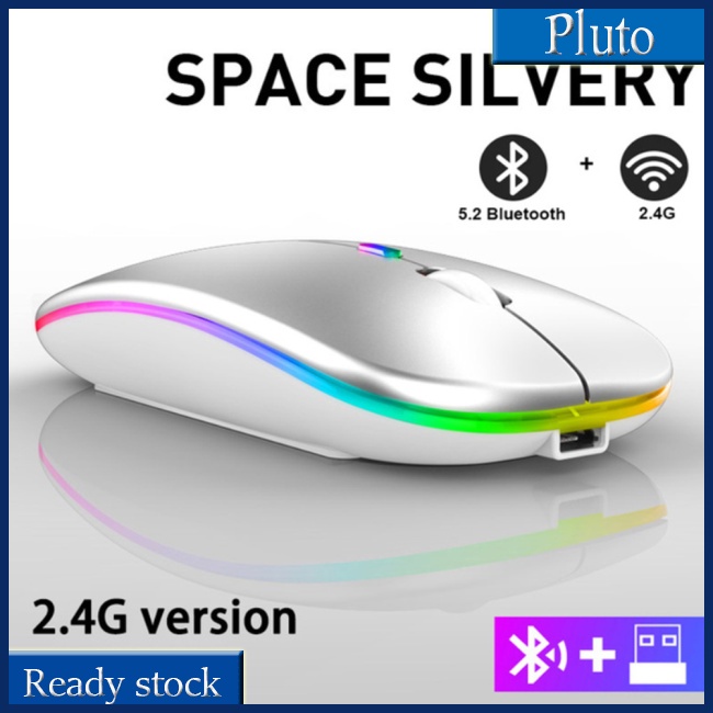 Mới Chuột Không Dây Bluetooth 2.4g Có Đèn Led Nền Dành Cho Game Thủ