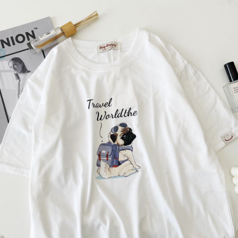 🍑 Áo Thun Say Happy Decal 🍑