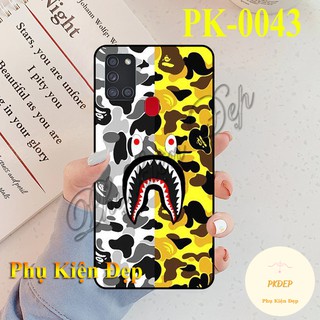 Ốp lưng samsung a21s - ốp dẻo đen in hình bape